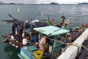 Thái Lan bắt giữ một số người Việt tham gia đánh bắt cá trái phép vào năm 2019 ở biển của nước này.