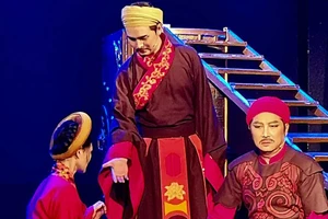 Một cảnh trong vở Thành Thăng Long ngày ấy. 