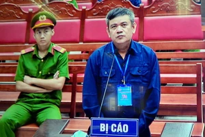 Bị cáo Ngô Văn Thụy tại tòa.