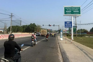 Tuyến vành đai 4 đoạn kết nối qua thị xã Bến Cát, tỉnh Bình Dương.