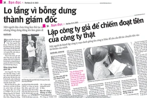 Nội dung các bài viết liên quan đến vấn đề về cấp giấy chứng nhận đăng ký kinh doanh mà Pháp Luật TP.HCM đã đăng tải mấy ngày qua.