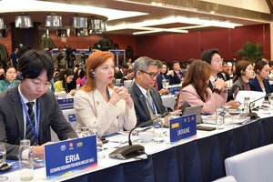 Các đại biểu dự Hội nghị Nghị sĩ trẻ toàn cầu IPU lần thứ chín.