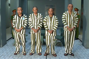 Hải, Phong, Lực, Hòa (từ trái qua).