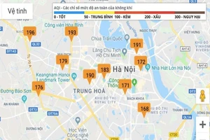 Chất lượng không khí toàn Hà Nội đang ở mức báo động 