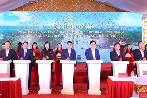 Khởi công nút giao Vành đai 3 với cao tốc Hà Nội - Hải Phòng