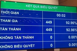 Quốc hội phê chuẩn nhân sự của Hội đồng bầu cử Quốc gia