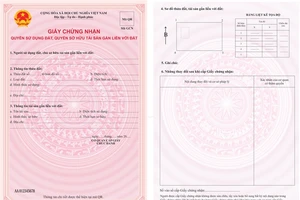 Mẫu sổ đỏ, sổ hồng mới chỉ còn 2 trang, sử dụng mã QR để chống làm giả