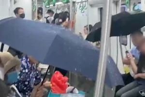 Xin lỗi vì hành khách phải che ô khi đi Metro Cát Linh - Hà Đông