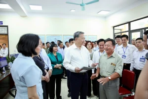 Tổng Bí thư Tô Lâm kiểm tra hoạt động chính quyền hai cấp tại Hà Nội