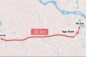Hà Nội phê duyệt phương án tuyến đường sắt đô thị số 5 Văn Cao - Hòa Lạc