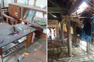 Nổ mìn khai thác đá khiến 4 người nhập viện, nhiều ngôi nhà thủng mái 