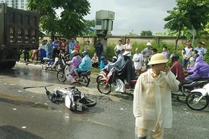 Xe bồn cán người đàn ông tử vong rồi bỏ chạy