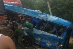 4 ô tô tông nhau tại dốc Cun, 1 người chết, 5 người bị thương