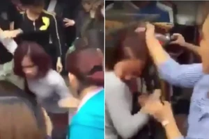 Hà Nội:Cô gái trộm điện thoại bị cả chục người đánh đập