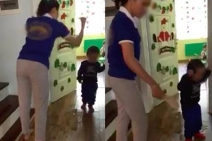 Tạm đình chỉ giáo viên dùng dép đánh trẻ mầm non