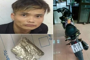 Phát hiện thanh niên mang ma tuý, đi xe biển số giả