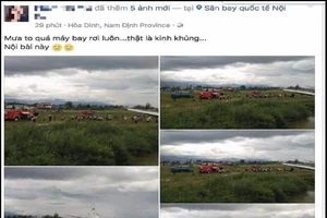 Lời khai của người tung tin 'máy bay rơi ở Nội Bài'