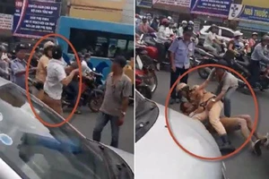 Tài xế bị CSGT quật ngã giữa đường
