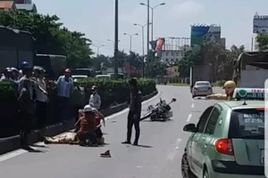 Tai nạn trên đường làm nhiệm vụ, 1 CSGT nhập viện cấp cứu