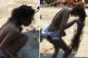 Cô gái bị lột quần áo, hắt dầu luyn nghi do đánh ghen