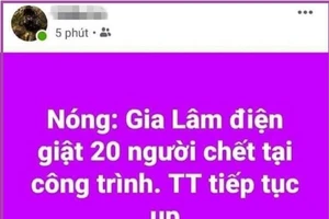 Tung tin 20 người điện giật, thanh niên bị công an triệu tập