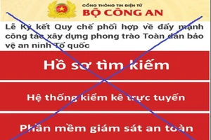 Website Bộ Công an bị giả mạo
