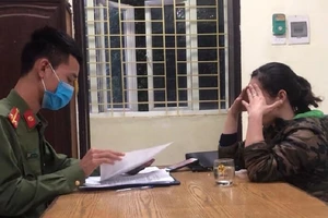 Người phụ nữ bị công an triệu tập. Ảnh: CACC