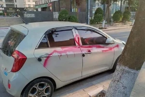 Khởi tố 3 bảo vệ chung cư xịt sơn hàng loạt ô tô