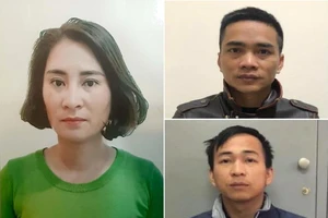 Ba bị can tại cơ quan công an. Ảnh: CACC