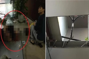 2 người rơi xuống đất do trần nhà chung cư bị thủng