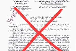 Vui đùa Cá Tháng Tư, bịa văn bản cho học sinh cả tỉnh nghỉ học