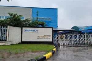 Công ty TNHH Dreamtech Việt Nam - nơi xảy ra vụ cháy. Ảnh: TTXVN