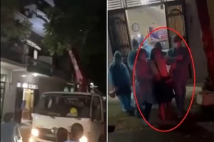 F1 cố thủ trong nhà, công an phải điều xe cẩu cưỡng chế đưa đi