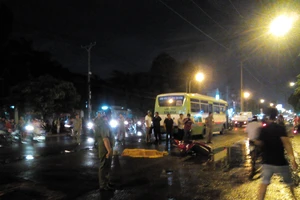 Tai nạn xe buýt, 1 người tử vong