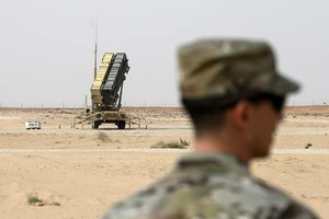 Một khẩu đội tên lửa Patriot tại một căn cứ quân sự của Mỹ ở miền trung Saudi Arabia. Ảnh: AP