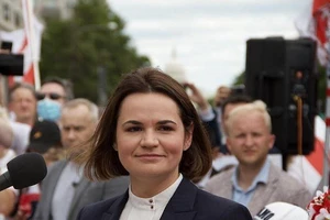 Thủ lĩnh đối lập Belarus - bà Svetlana Tikhanovskaya. Ảnh: TASS