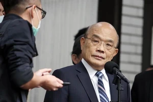 Lãnh đạo cơ quan hành pháp Đài Loan Tô Trinh Xương. Ảnh: CHINA TIMES