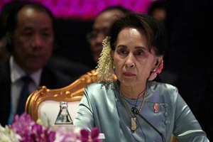 Cố vấn Nhà nước Myanmar, bà Aung San Suu Kyi. Ảnh: AFP