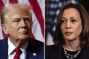 Hai ứng viên chạy đua vào Nhà Trắng năm 2024: cựu Tổng thống Donald Trump (trái) và Phó Tổng thống Kamala Harris (phải). Ảnh: GETTY