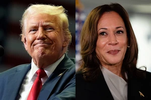 Ứng viên tổng thống của đảng Dân chủ, bà Kamala Harris (phải) và của đảng Cộng hoà, ông Donald Trump (trái). Ảnh: ABC NEWS