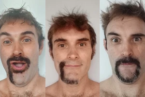 Một số chữ cái được tạo hình từ bộ râu của một người đàn ông Anh trong hoạt động hưởng ứng sự kiện vì sức khoẻ nam giới Movember năm 2025. Nguồn: INSTAGRAM/movember_uk