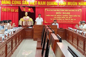 Ban Chỉ đạo Trung ương kiểm tra năm đơn vị tại Gia Lai