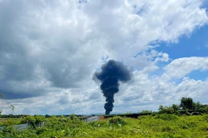 Xảy ra cháy tại nhà xe Tiểu đoàn căn cứ sân bay Pleiku