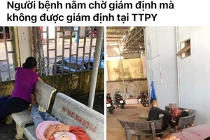 Nhiều người nằm vạ vật chờ giám định ở Trung tâm Pháp y Gia Lai 