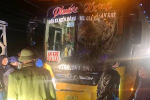 Không nhường đường, 2 xe khách tông trực diện trên cầu tạm