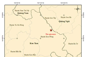 Động đất gây rung lắc mạnh ở nhiều tỉnh Tây Nguyên