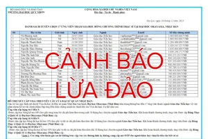 Sinh viên mới tốt nghiệp bị lừa tham gia học bổng đào tạo ở Nhật Bản