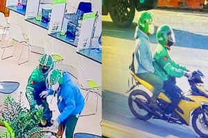 Vụ cướp ngân hàng ở Gia Lai: Truy tìm chủ nhân áo, mũ bảo hiểm Grab