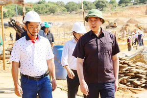 Kiểm tra tiến độ thi công 4 trường nội trú ở biên giới tỉnh Gia Lai