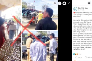 Thông tin "CSGT vào đám cưới bắt xe của khách" là sai sự thật